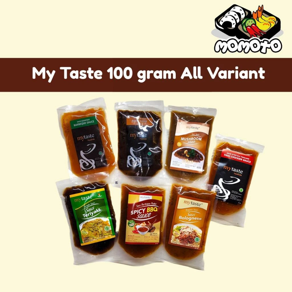 My Taste Saus Kemasan 100 gram Lada Hitam BBQ Pedas Marinasi Grill