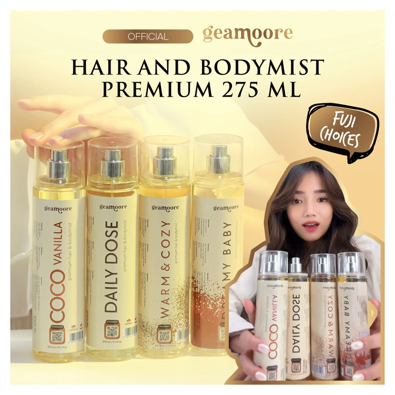 GEAMOORE HAIR AND BODYMIST 275 ML ( PARFUM GENTONG )