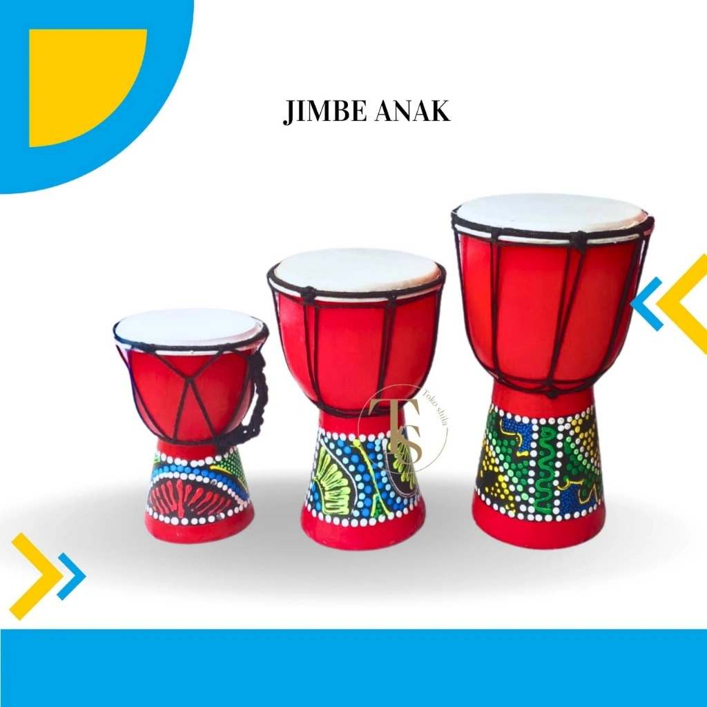 TERMURAH! DJIMBE ANAK ukuran 20 cm JIMBE MURAH SEMI DARBUKA ALAT MUSIK MURAH GENDANG ANAK darbuka