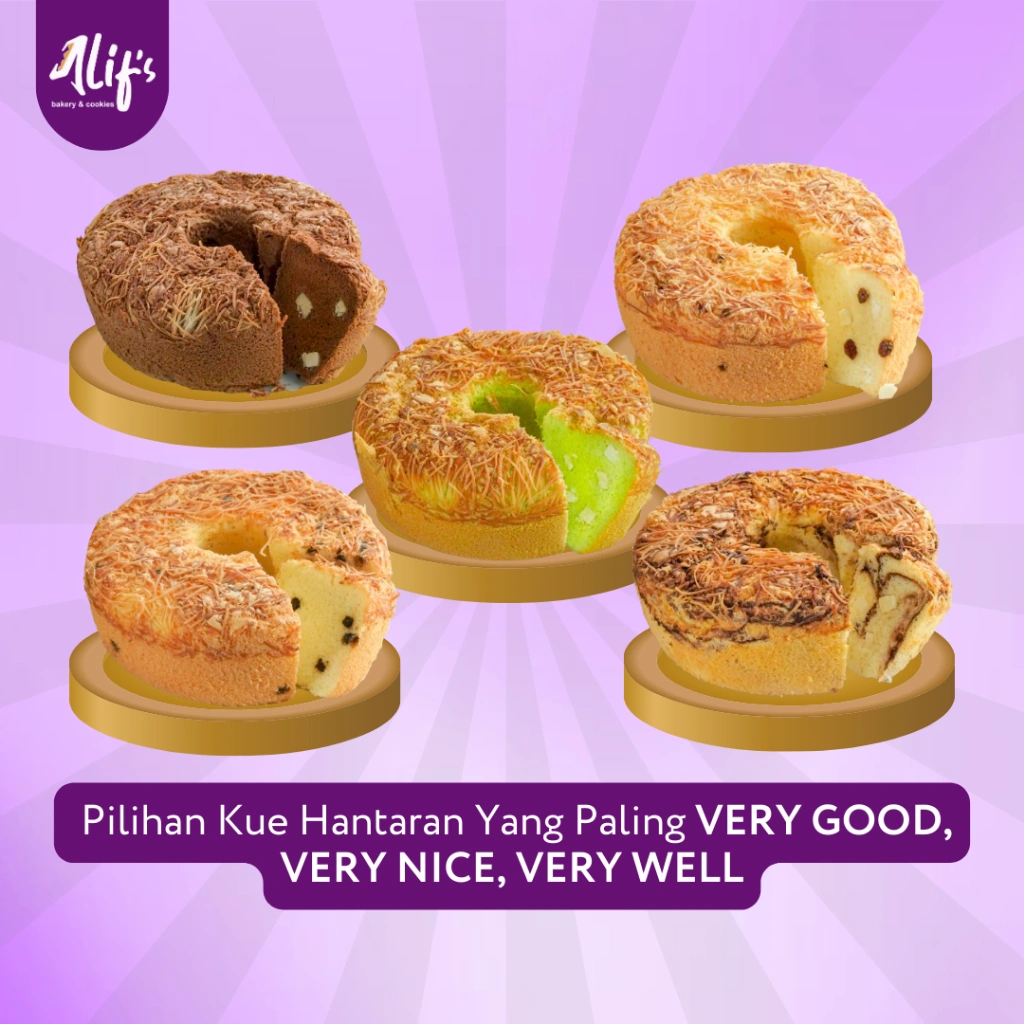 Chiffon Double Varian Cemilan Kue Cake Alifs Bakery and Cookies Official