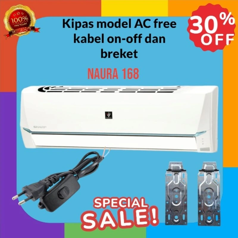 KIPAS ANGIN MODEL INDOOR AC MESIN ORINGINAL 1PK - 2PK / BARANG TINGGAL PAKAI SUDAH SAMA COLOKAN / KIPAS AC INDOOR MANUAL TANPA REMOT / MEREK RANDOM YA TERGANTUNG STOK YANG TERSEDIA/ BARANG SEKEN YA BUKAN BARU