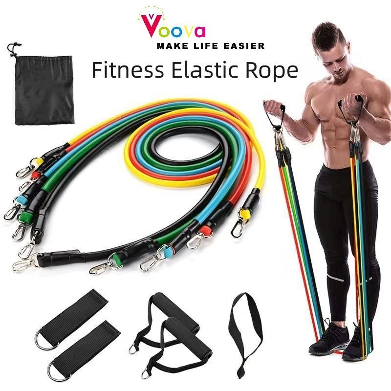 VOOVA Resistance Band Fitness /Tali Gym Yoga Loop Stretching Pull Rope/ Tali Olahraga