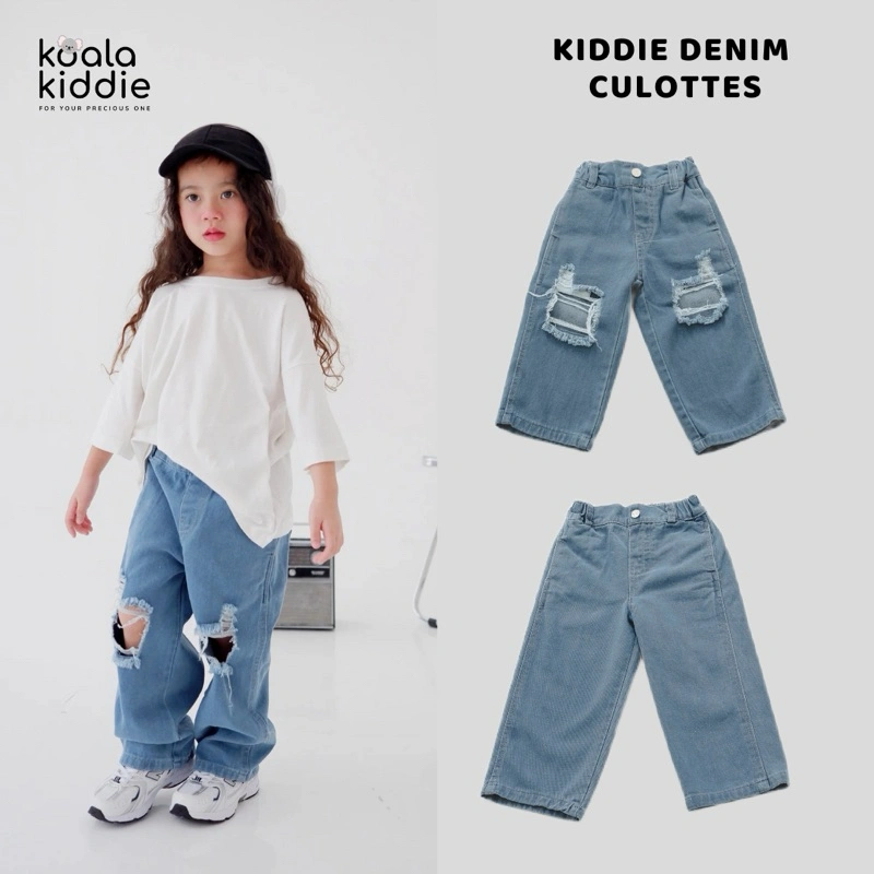 KOALAKIDDIE - KIDDIE DENIM CULOTTES | Kulot Denim Anak | Kulot Denim Anak Laki-Laki | Kulot Denim Anak Perempuan | Celana Jeans Anak Laki-Laki | Celana Jeans Anak Perempuan Celana Denim Anak