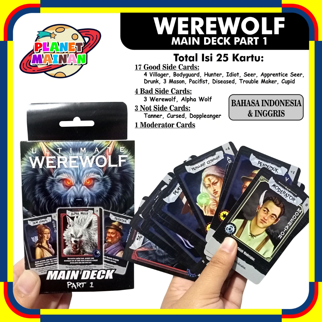 KARTU WEREWOLF MAIN DECK PART 1 | KARTU MAINAN FAMILY CARD GAME