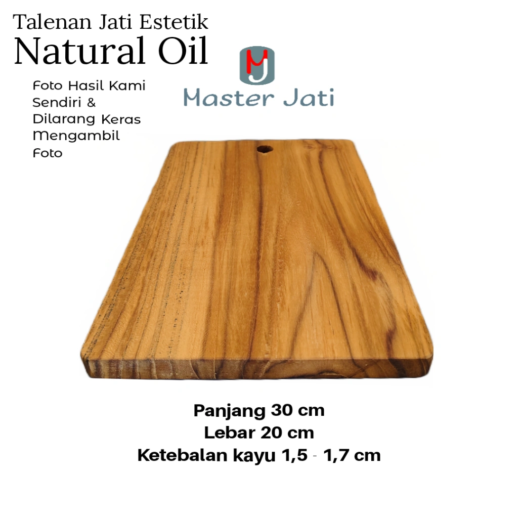 Talenan kayu jati asli anti jamur anti slip tidak menggunakan lapisan kimia