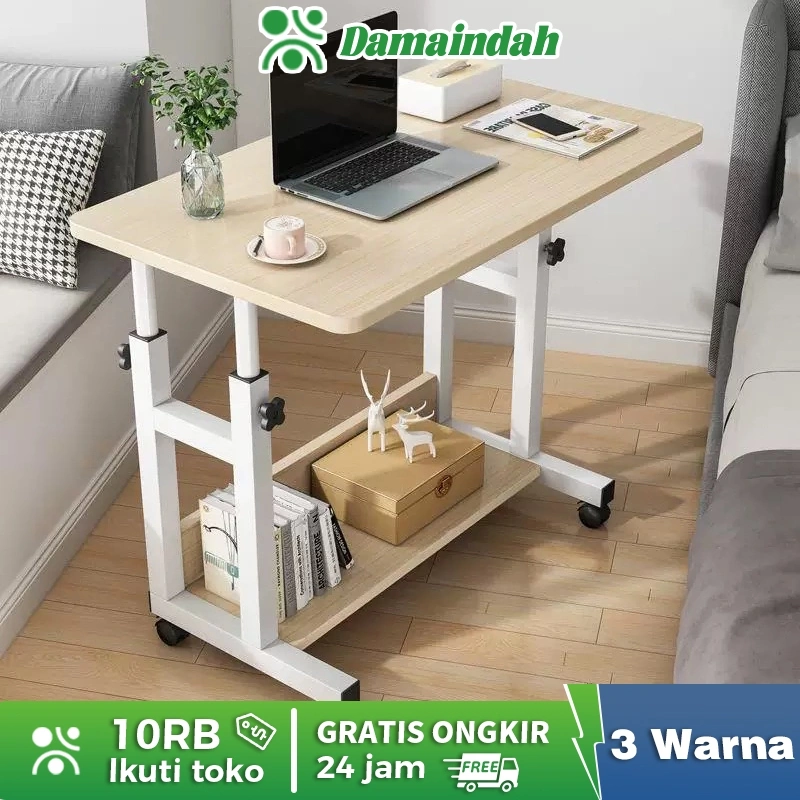 Damaindah Meja Portable / Meja Lipat Portable / Meja Adjustable / Meja Laptop / Meja Laptop Portable / Standing Desk / Meja Belajar Lipat / Meja Belajar /Meja Serbaguna