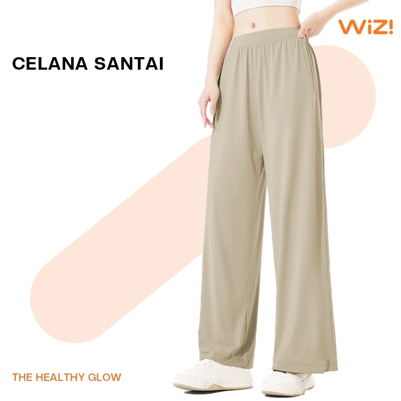 WiZi Celana Jogger Wanita Celana Panjang Training Olahraga Longgar Santai Meniruskan