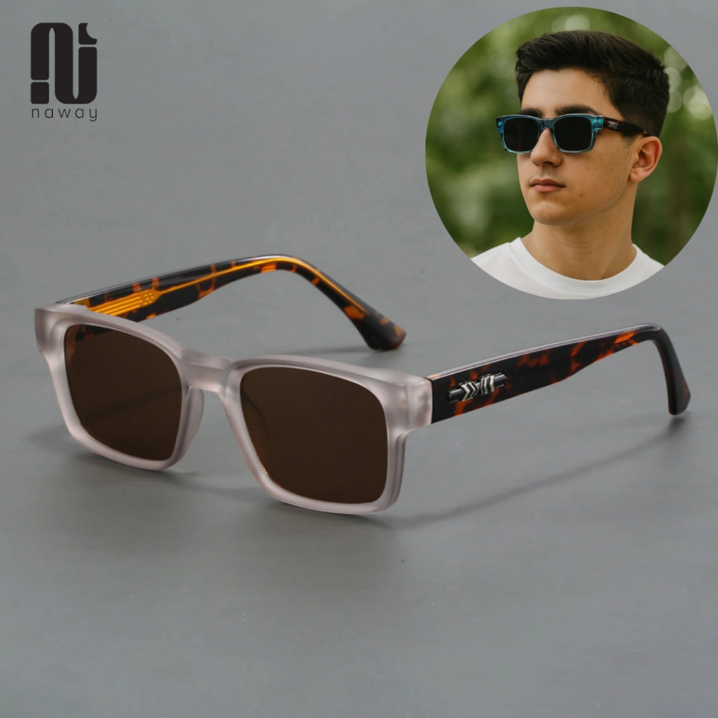 Kacamata Hitam Kotak Vintage Premium 1029 – Anti UV400 & Tulangan Besi Kuat