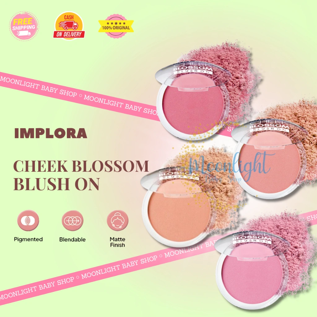 Implora Cheek Blossom Blush On ✔️BPOM 3.5gram | Perona Wajah Blush on Padat