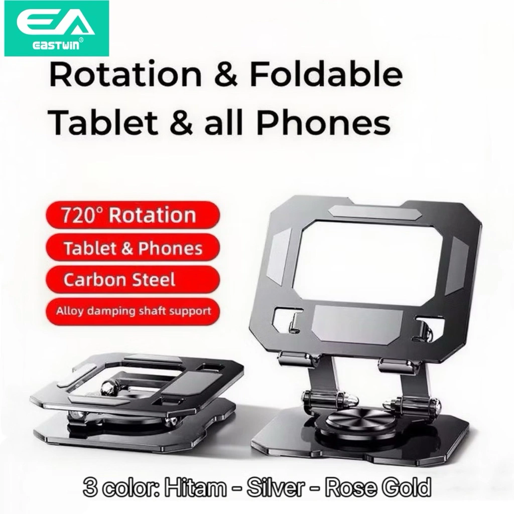 Holder Stand Dudukan Tablet & HP Rotation 360° Full Metal HD-55
