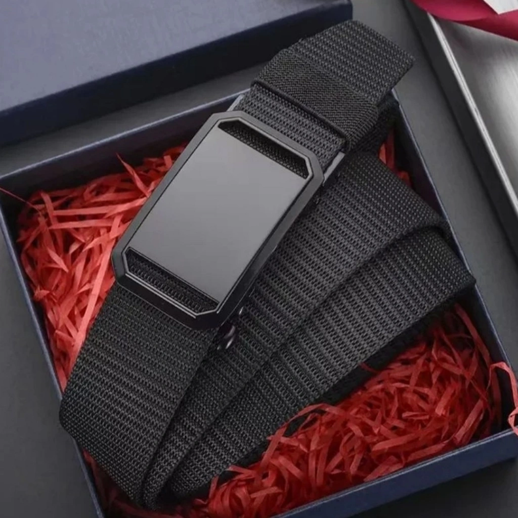 SABUK MEWAH Fashion Korea Ikat Pinggang Nilon Kanvas Besi Pria Belt Canvas Automatic Premium - ZG-264-LH-422