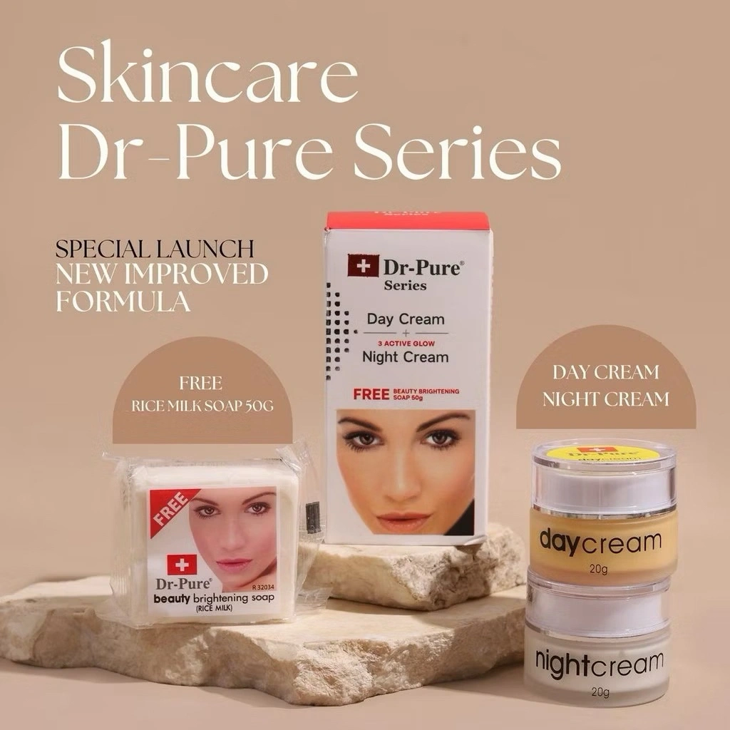 DR PURE PAKET SET (day cream, night cream, sabun)