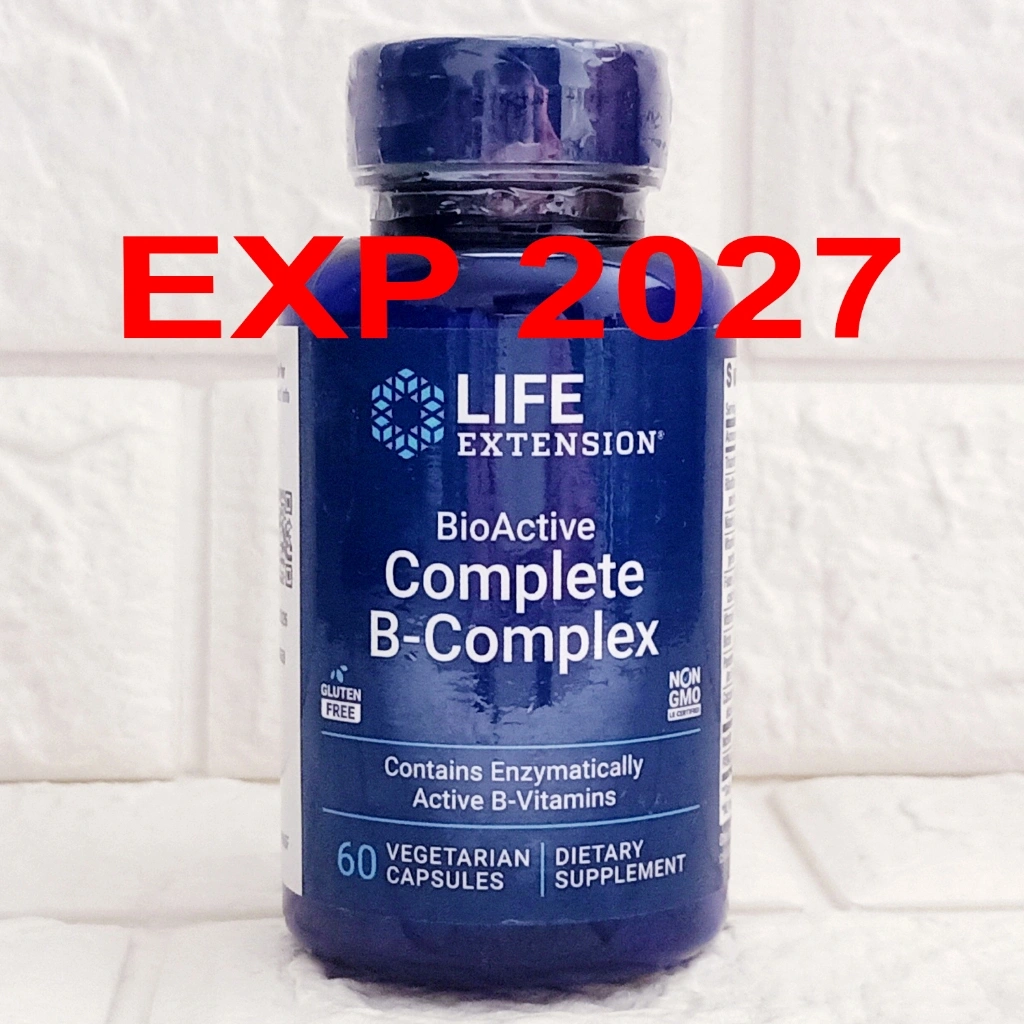 LIFE EXTENSION Complete B Complex 60 Caps - Vitamin B Penambah Energi