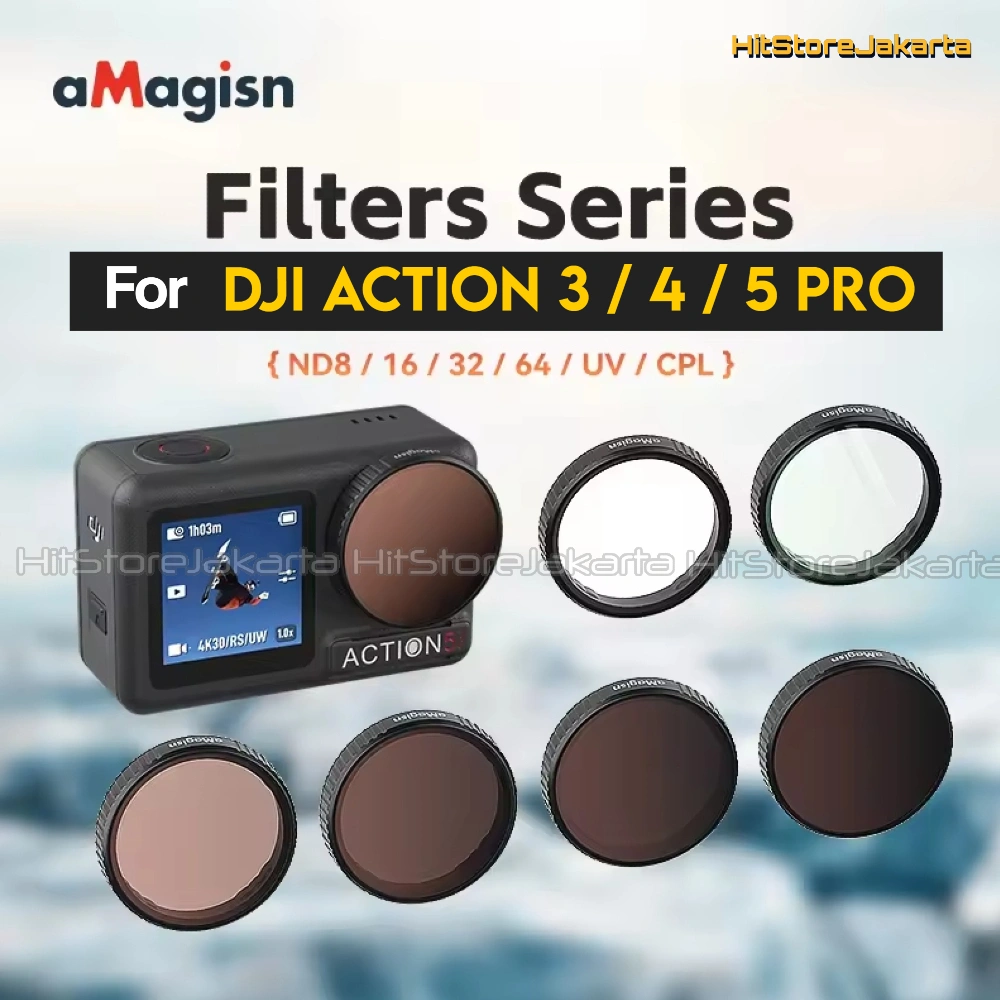aMagisn Snap On Lens Filter for DJI Osmo Action 5 Pro CPL UV ND Filter Osmo Action 4 Osmo Action 3