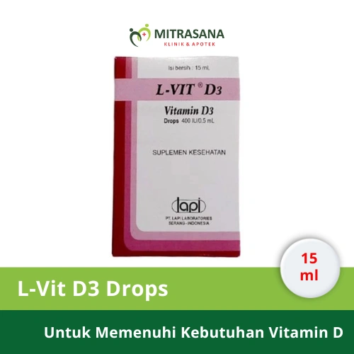 L VIT D3 400 IU DROPS 15 ml - Memenuhi Kebutuhan Vitamin D