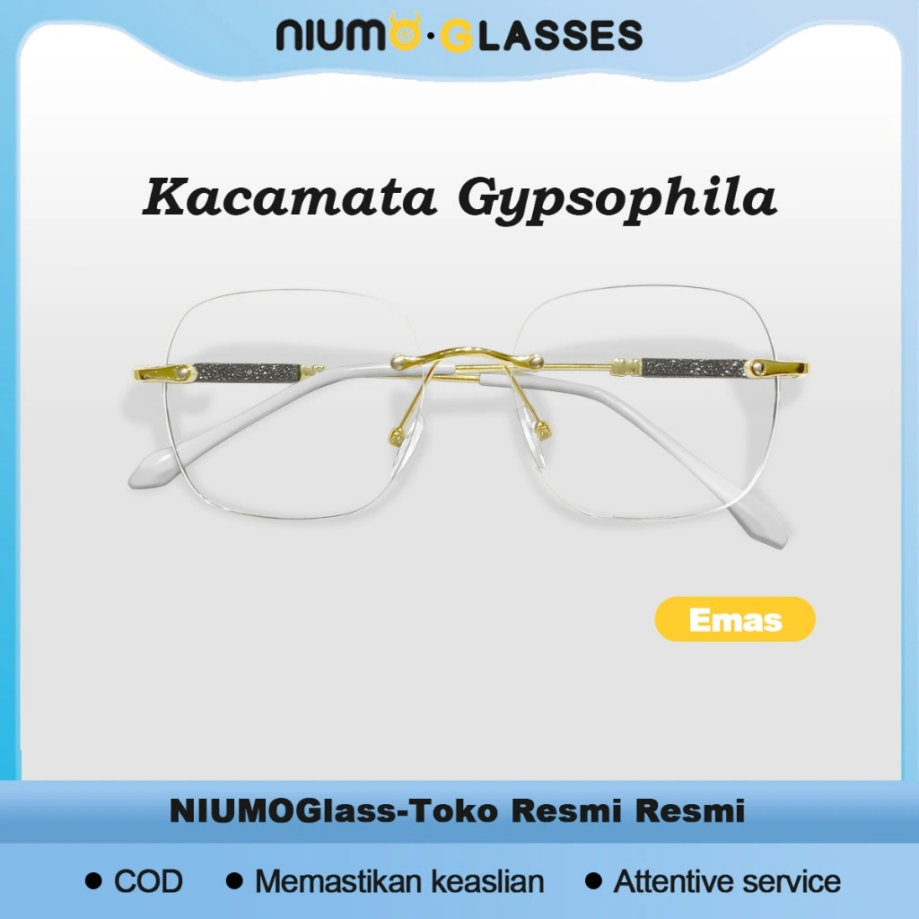 NIUMO Kacamata Miopia, Dengan Lensa Yang Otomatis Berubah Warna Saat Terkena Sinar Matahari Kacamata Tanpa Bingkai, Filter UV400, Untuk Wanita, Pemblokiran Cahaya Biru Otomatis 99%, Cocok Untuk Wanita Glasses