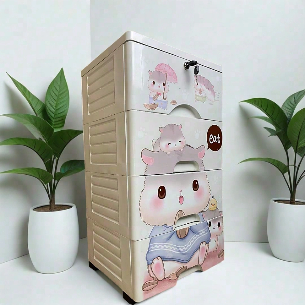 Lemari baby plastik lemari pakaian kartun lemari plastik anak-anak & Lemari model classik series