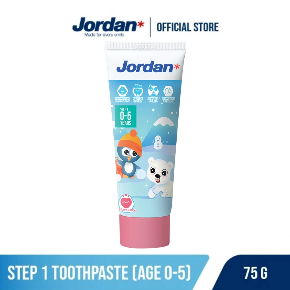 JORDAN Oral Care Kids Toothpaste Step 1 - Pasta Gigi