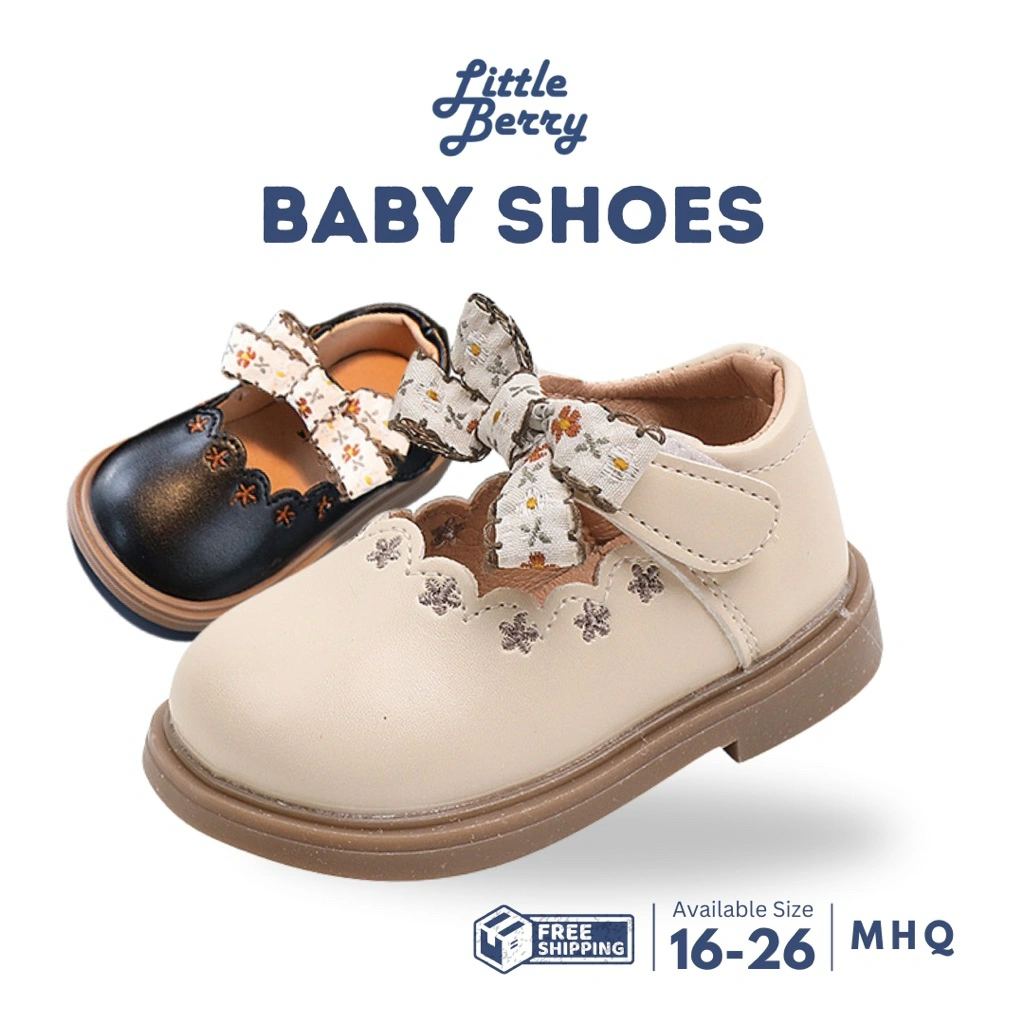 LITBERRY - Sepatu Sandal Anak Bayi Perempuan Pesta Elegant  Size 1 - 3 Tahun Type MHQ