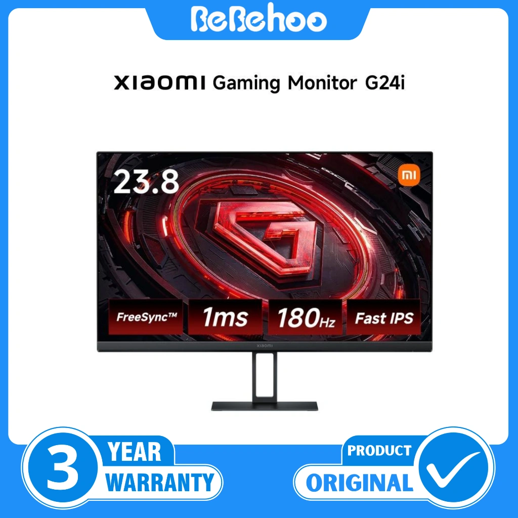 Xiaomi Gaming Monitor G24i LCD IPS Refresh rate 180 Hz GTG 1 mdtk Kualitas 1080P Monitor gaming