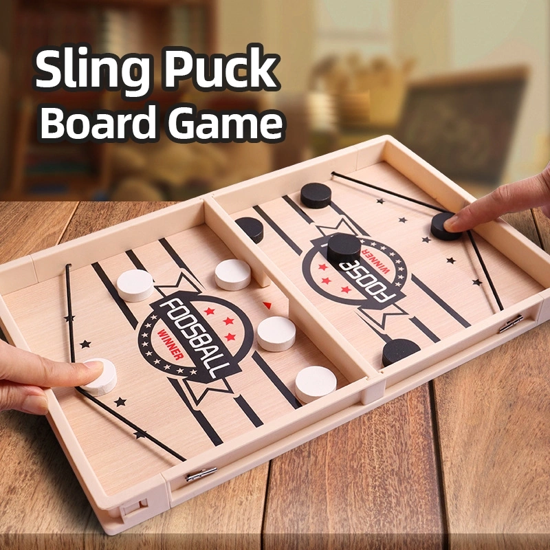 Geetoy Sling Puck Board Game Game Puck Fast Sling Foosball Mainan Pendidikan Untuk Anak