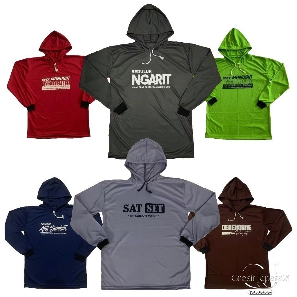 100 ribu 5 pcs Kaos Basahan Kerja Lengan Panjang untuk Ngarit Petani Sawah Pekerja Lapangan