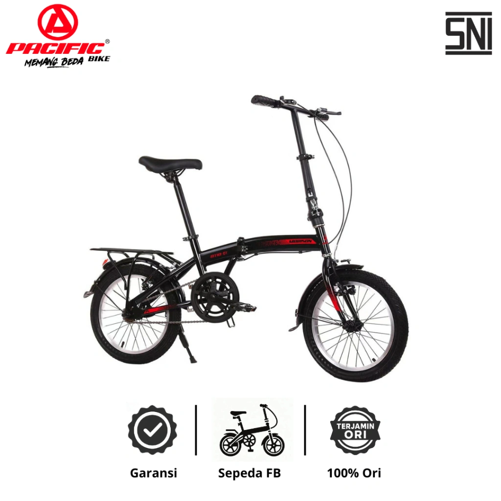 Pacific Bike Sepeda Lipat Morison Remaja dan Dewasa 8118 GX Ukuran Ban 16 dan 20