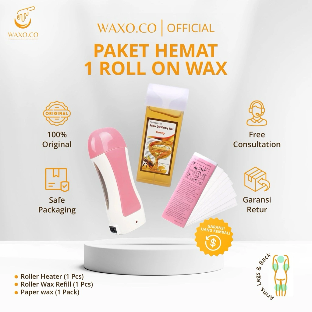 GROSIR Paket Hemat Waxing (Depilatory Roller Wax)