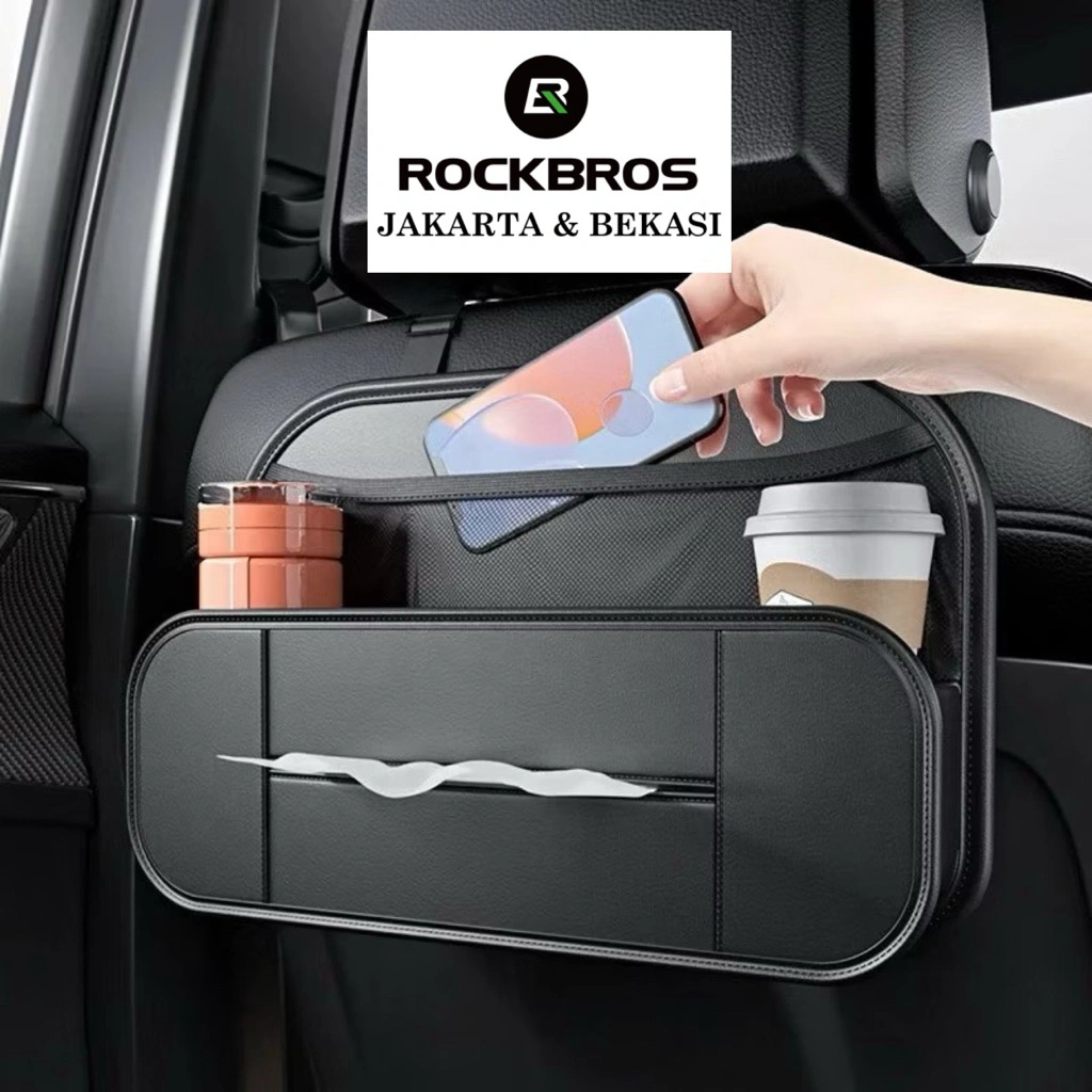 Car Seat Organizer Kotak Tisu Mobil Tissue Premium Storage Car Jok Kursi Belakang Headrest Botol Minum Leather Original Premium Accessories Universal Backseat
