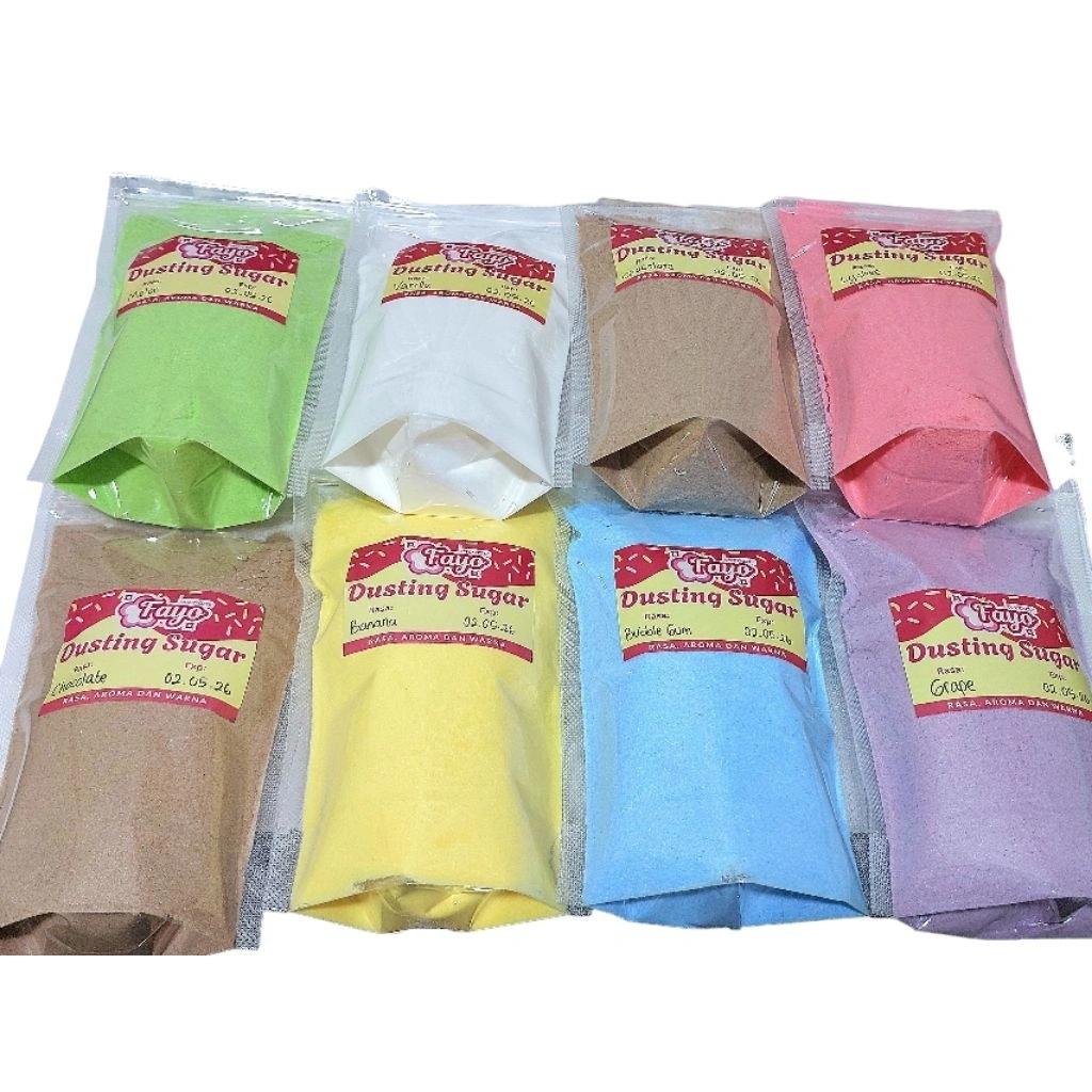 [HALAL] Bubuk Gula Taburan Topping Donat, Dusting Sugar Rasa, Aroma dan Warna