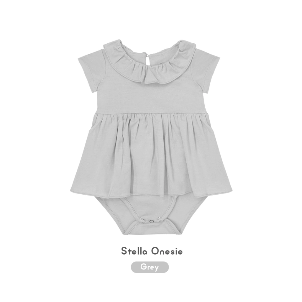 Awan & Co - Stella Onesie Dress TENCEL™️ Bayi Perempuan (0-24M) / Jumper Bodysuit Baju Baby Newborn