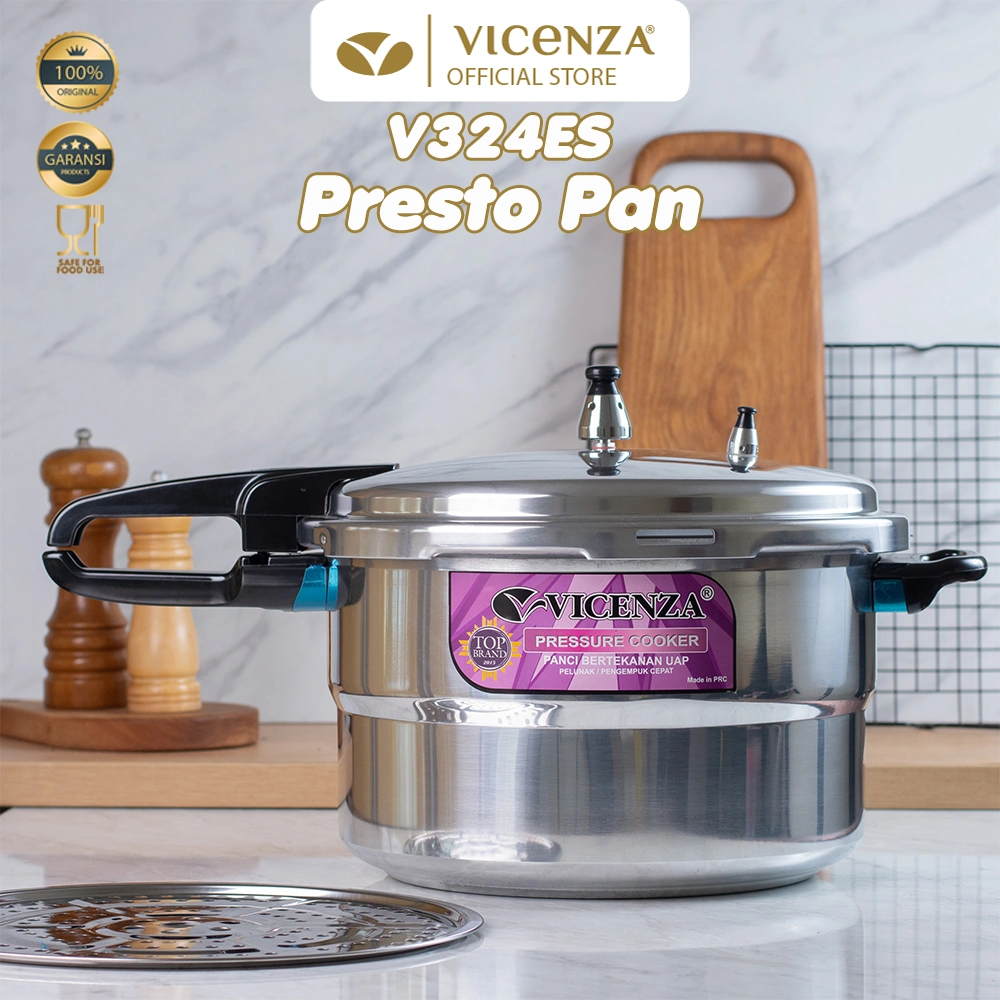 Vicenza Pressure Cooker Panci Presto 24 CM 8L V324ES