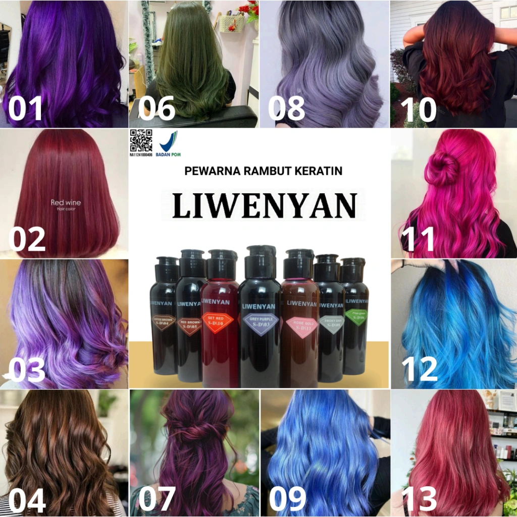 Tampil dengan Warna Baru & Beda! Rambutmu Jadi Pusat Perhatian | LIWENYAN Merek Favorit Seleb Sudah BPOM!| Shampoo Pewarna Tanpa Bleaching, pewarna rambut cat rambut hair colour