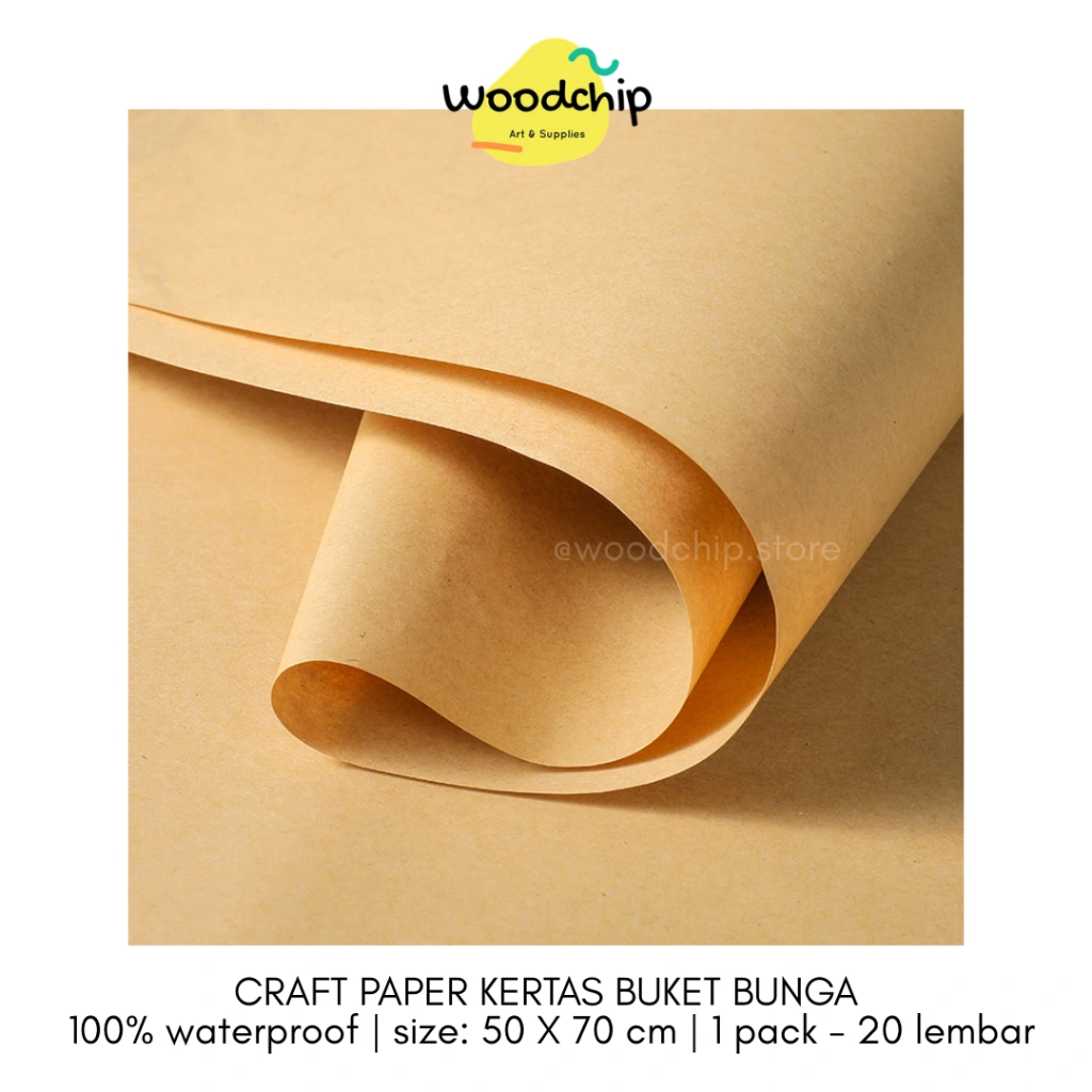 [LEMBAR] CRAFT PAPER | KERTAS BUKET BUNGA BOUQUET KERTAS KKADO KRAFT ART PAPER SAMPUL BUKU HAMPERS