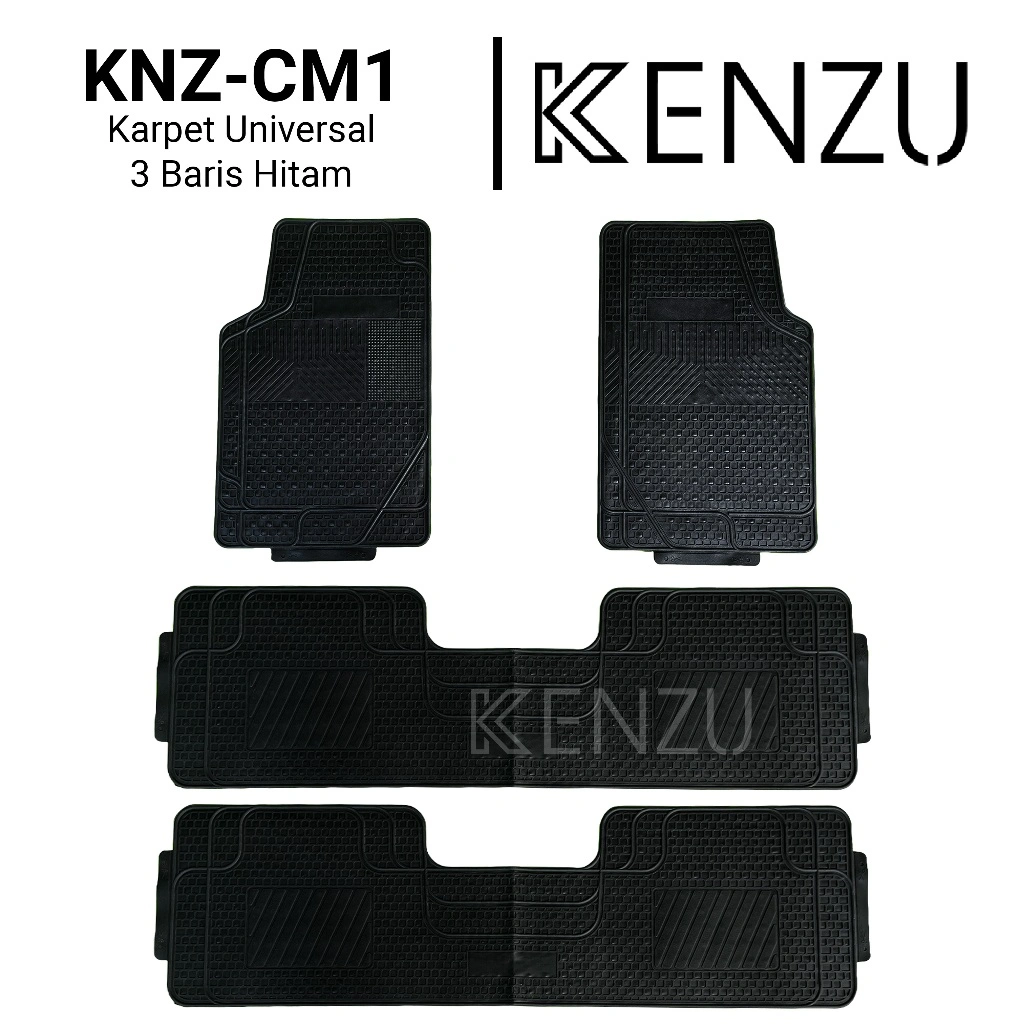 KENZU KNZ-CM1 Karpet Mobil | Anti Slip, Tebal, Tahan Air | Car Mats Universal