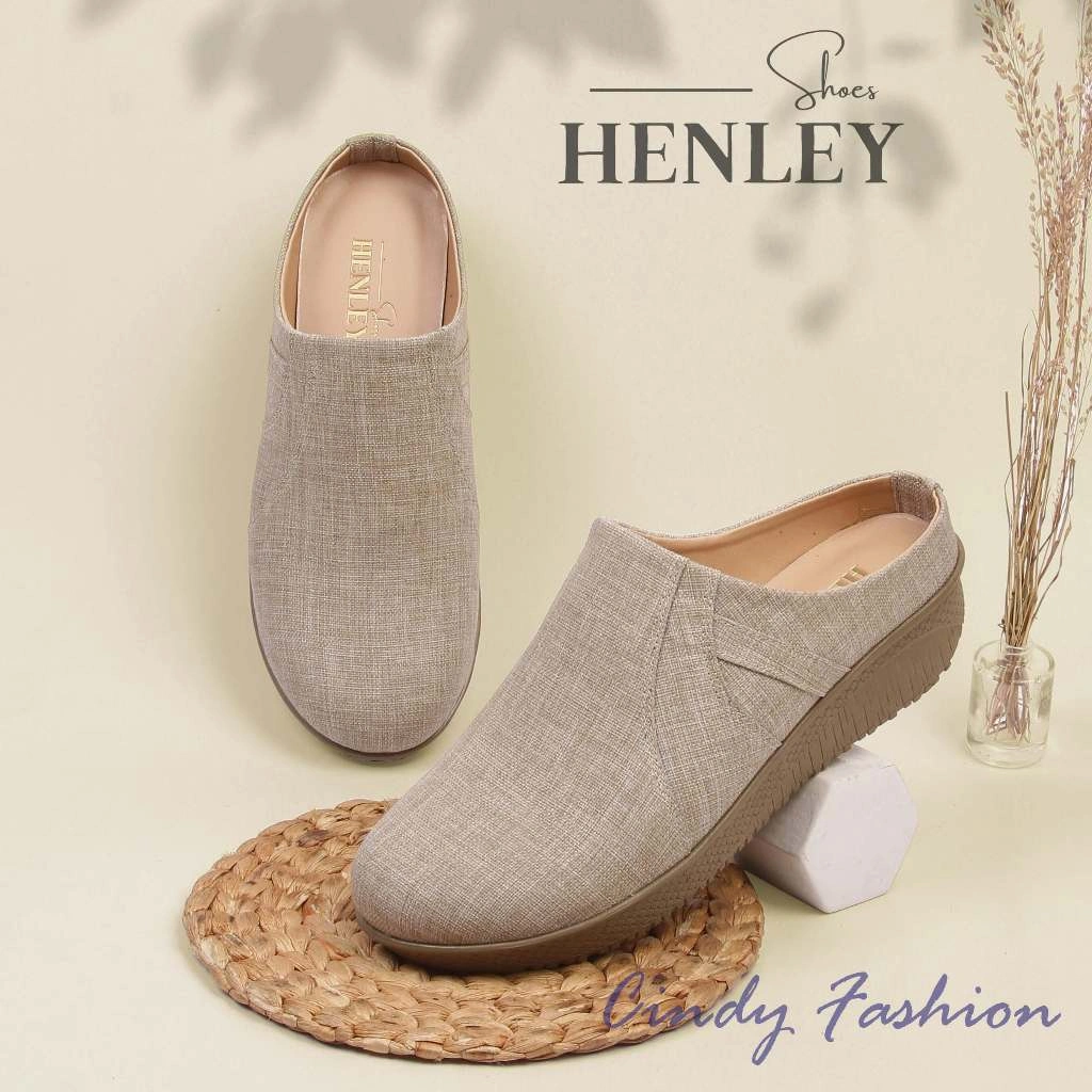 Henley x Raindoz RAH 008 Sandal Sepatu / Bustong Wanita Sintetis Cream Murah Original
