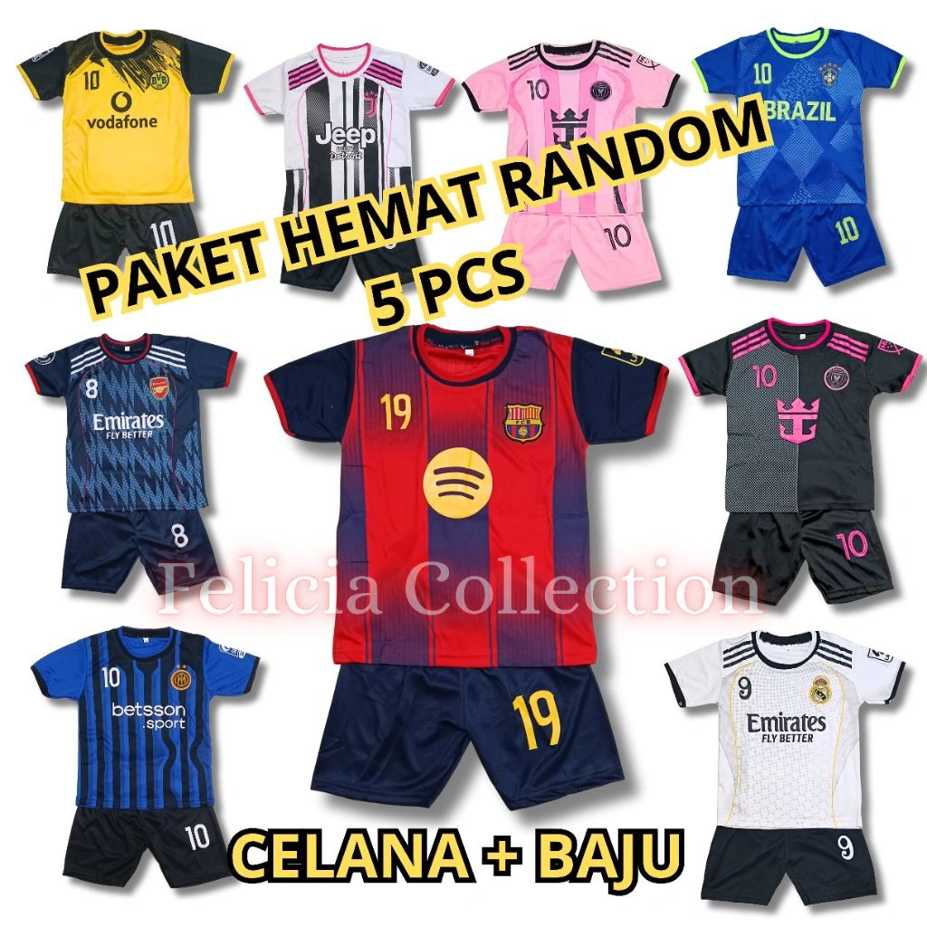 SETELAN JERSEY ANAK TERMURAH/SETELAN BAJU BOLA ANAK LAKI-LAKI MURAH/BISA COD