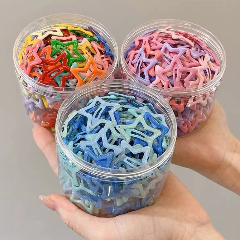 Jepit Bintang Isi 25 50 100 pcs Jepit Rambut Bintang Anak Remaja 3.2CM Model Star Clip Warna Glitter Isi 25 50 100 Pcs • Jepitan Imut Warna Warni Cute Aesthetic Korea Lucu Hair Clip Aksesoris Rambut Cewek Murah Grosir Bintang Polos Lucu