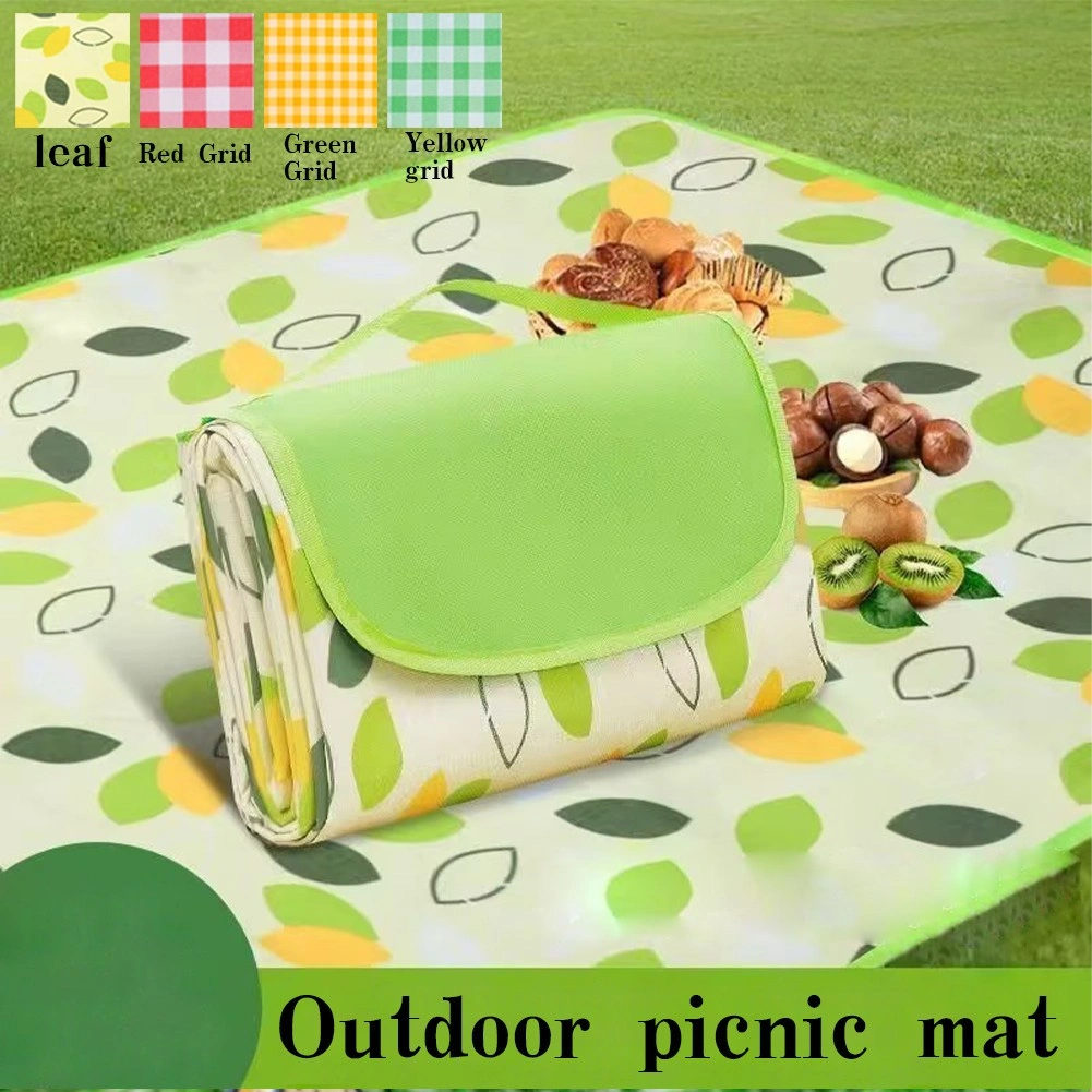Jual Tikar Piknik Tahan Air _ Alas Bersantai Outdoor _ Terpal Kemah Ukuran 100x150_150x200cm _ Karpet Piknik Portabel Bahan Polyester ​_ Alas Waterproof Bermoti-W1/2
