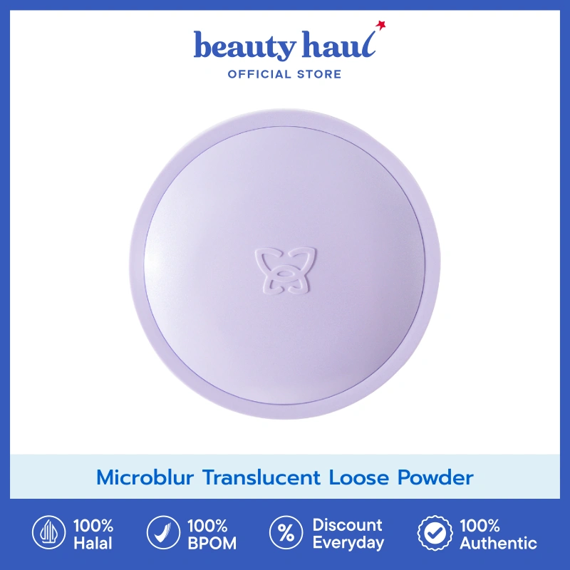 MOTHER OF PEARL Microblur Translucent Loose Powder - Mother of Pearl Loose Powder, Bedak Tabur Halus, Setting Powder Natural dan Tahan Lama, Loose Powder Oil Control
