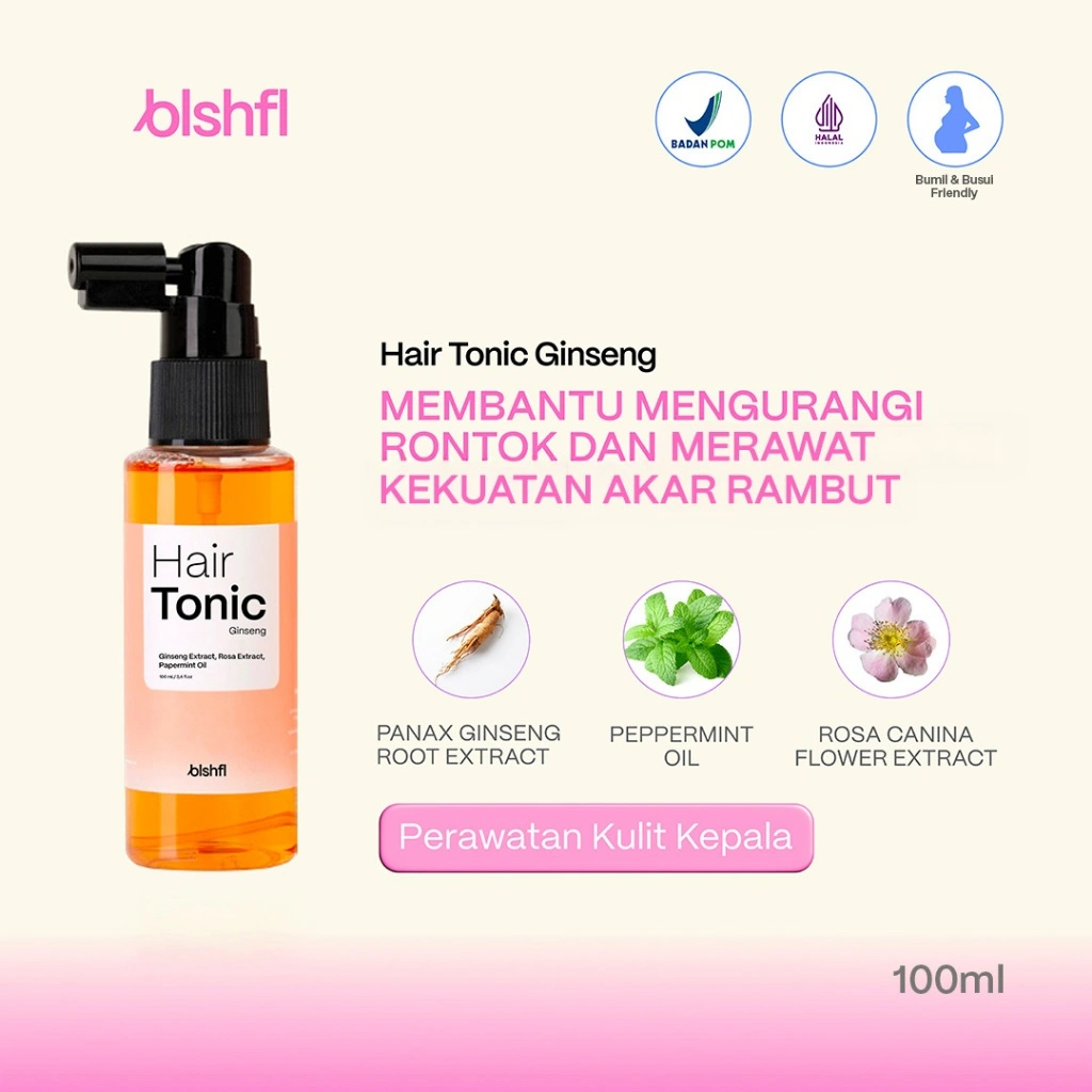 BLSHFL Hair Tonic Ginseng - Blishful Perawatan Rambut Rontok