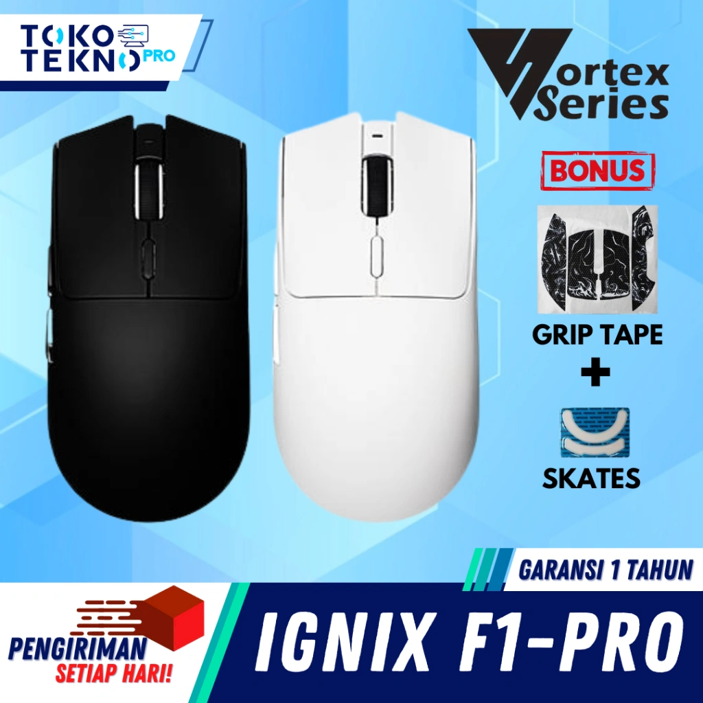 Vortexseries Vortex Ignix F1 / Ignix F1 Pro Wireless Mouse Gaming 3in1 Connection