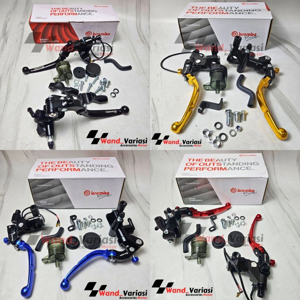 Master Rem Model Accosatto Kanan + 1 Tabung-Master Rem Sebelah Kanan-Untuk Semua Motor-Universal