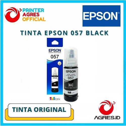 EPSON TINTA REFILL 057 BLACK - TINTA REFILL UNTUK EPSON L8050 L18050 TINTA ORIGINAL