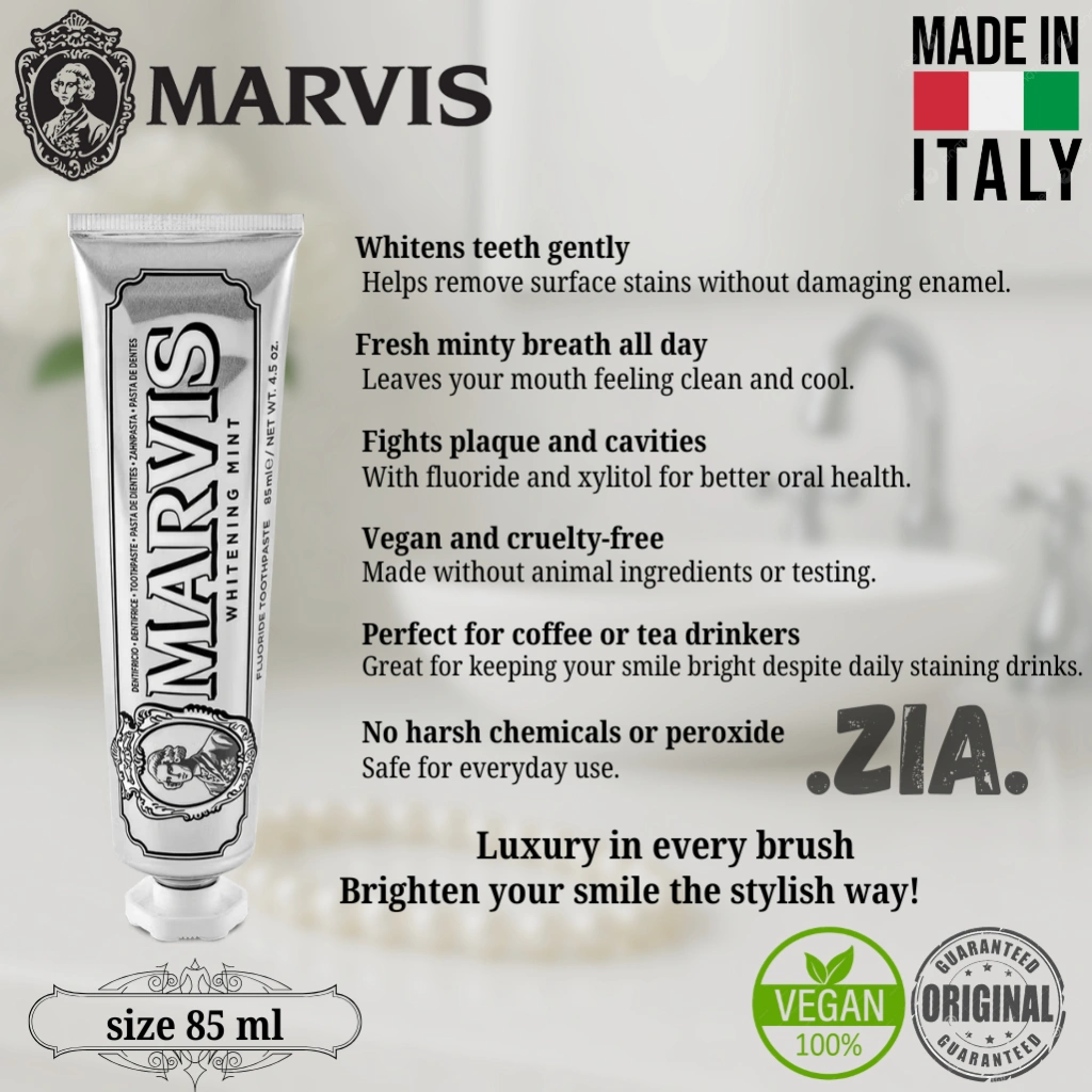 MARV1S WHITENING TOOTHPASTE - Pasta Gigi Pemutih Gigi Original