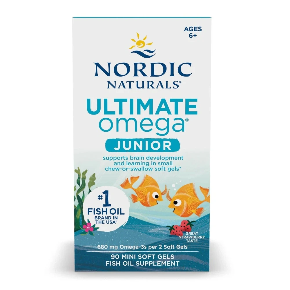 NORDIC NATURALS ULTIMATE JUNIOR 680mg OMEGA 3 isi 90 Softgels [ 6 - 12 TAHUN]