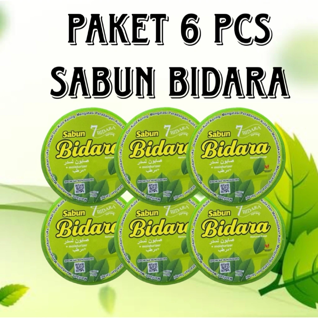 [ BPOM ] PAKET HEMAT 6 PCS SABUN BIDARA+VCO Sabun Gatal sabun kulit alergi jerawat kadas kurap bisa cod