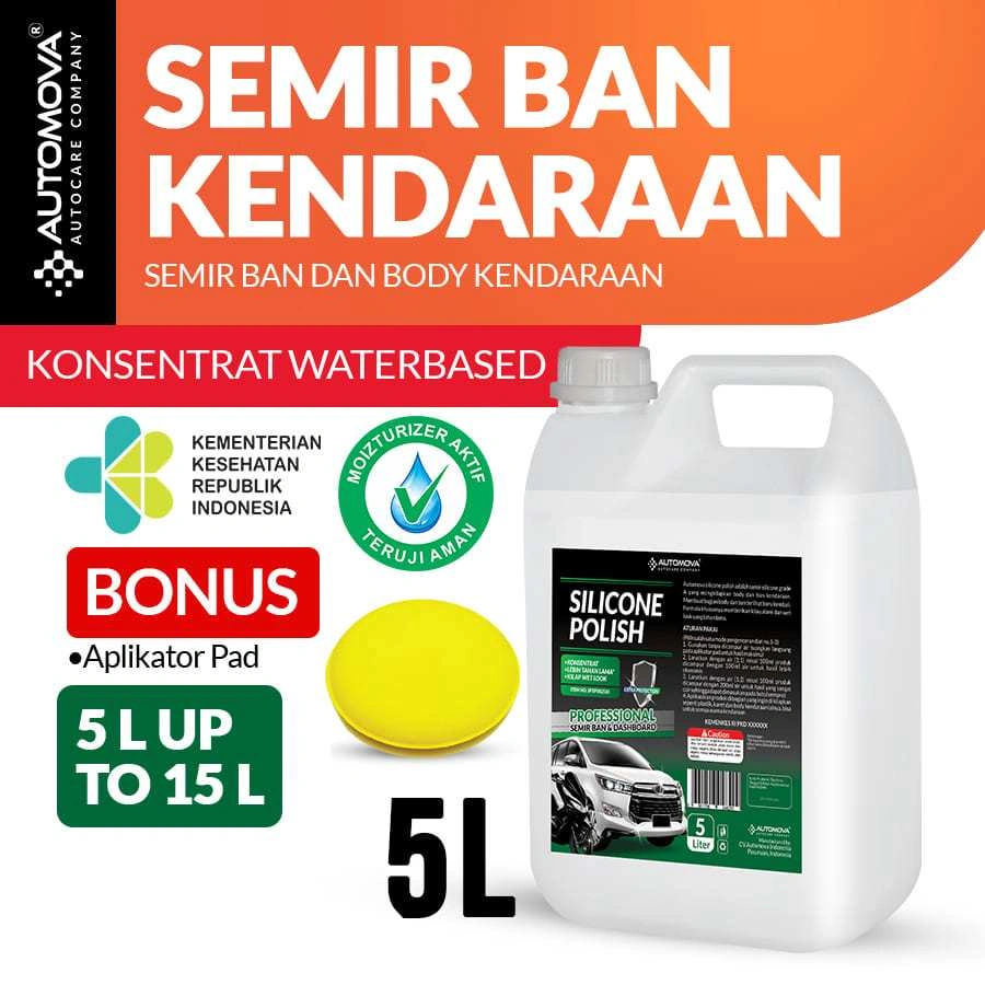 AUTOMOVA - Penghitam Semir Ban Silicone Polish Profesional Pengkilap Multiguna Bodi Motor & Mobil