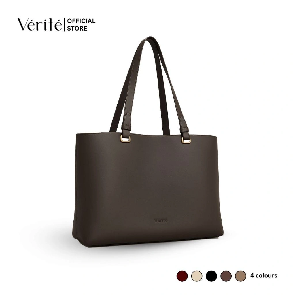 Verite Tas Wanita Raya Tote Bag Multifungsi Muat Laptop 15 Inci & Tumbler