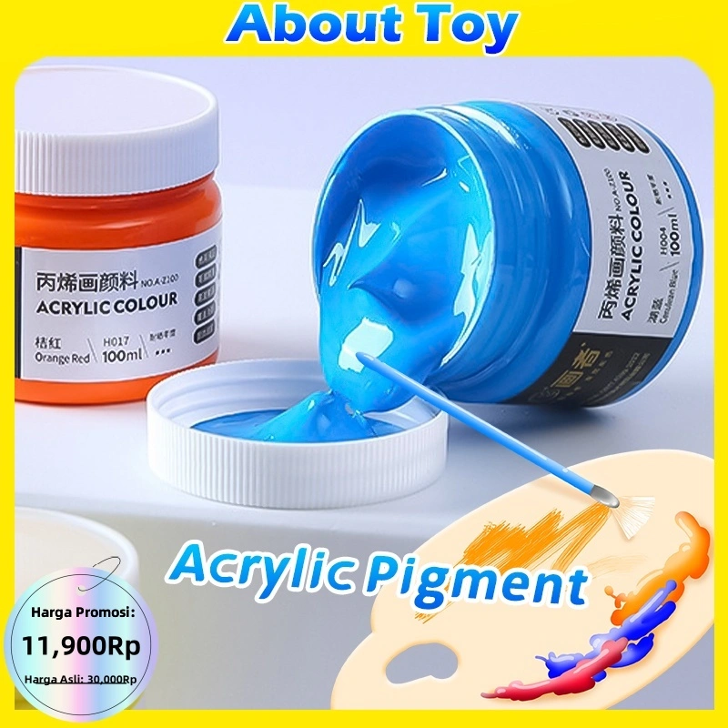 TERMURAH Cat Akrilik 100 ml Acrylic Paint Cat Lukis Menggambar Melukis Kanvas Anak Dewasa Kerajinan